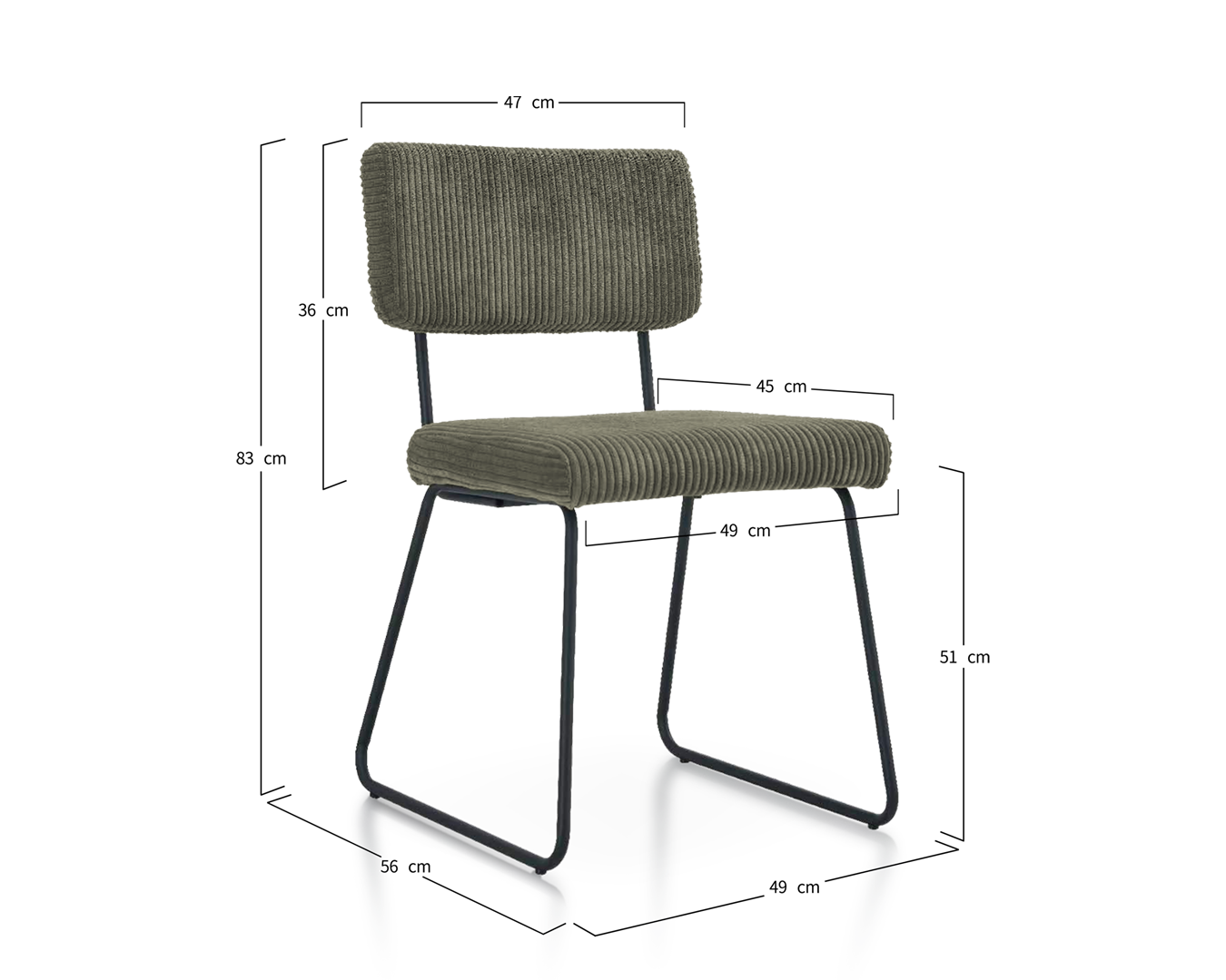 Lot de 2 Chaises HOKU — Design Moderne & Minimaliste