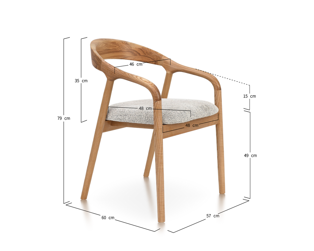 Chaise LUNA – Design Élégant & Courbes Enveloppantes